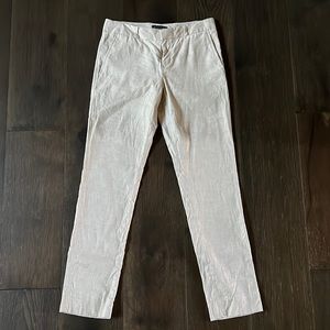 Tan Banana Republic linen/cotton size 2 Ryan trouser